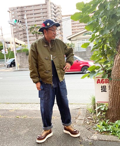 LN199B DECK JACKET - FLIGHT SATIN NYLON (ENGINEERED GARMENTS 