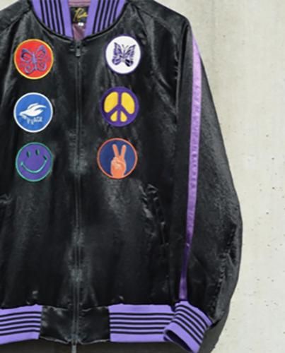 MR195 Award Jacket-Acetate Sateen/2 Col(Needles MR195 Award Jacket-Acetate Sateen/2 Col(Needles