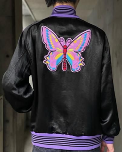 MR195 Award Jacket-Acetate Sateen/2 Col(Needles MR195 Award Jacket-Acetate Sateen/2 Col(Needles