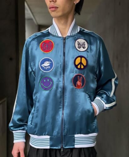 MR195 Award Jacket-Acetate Sateen/2 Col(Needles MR195 Award Jacket-Acetate Sateen/2 Col(Needles
