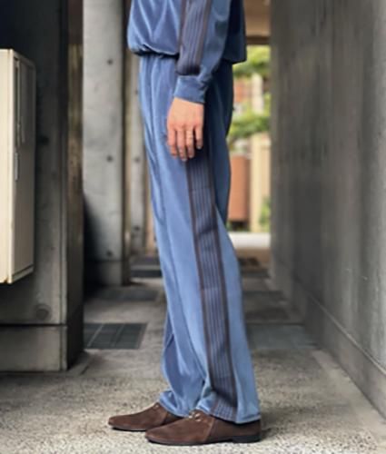MR293 Narrow Track Pant - C/PE Velour/Smoke Blue(Needles