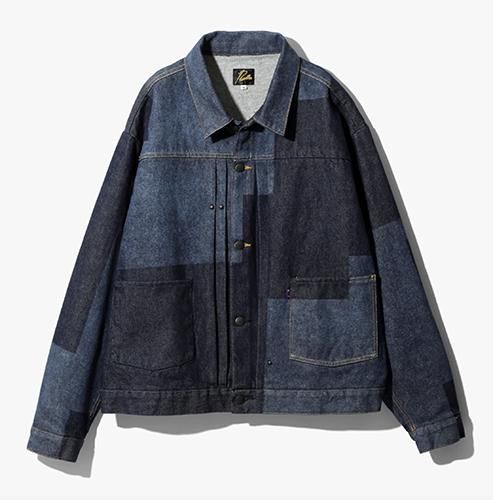 NS170 MW Jean Jacket - 14oz Denim / Glitch Stitch(Needles