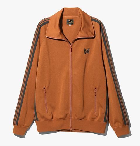 OT226A Track Jacket - Poly Smooth/Rust(Needles) - AGREABLEMENT