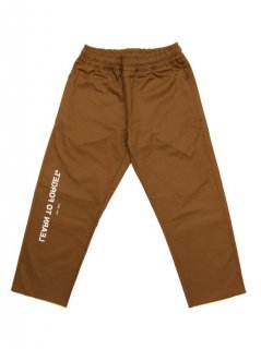 LEARN TO FORGET / LOGO CHINO PANTS (BROWN)