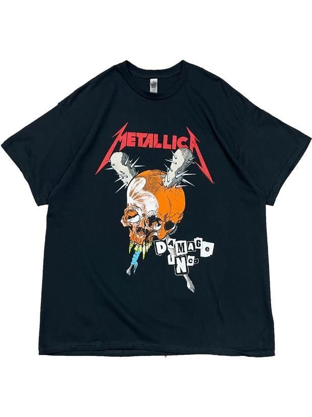 LLICA Tシャツ Damage Inc メタリカ Pushead ☆メタリカ Tシャツ METALLICA DAMAGE INC - S 正規パスヘッド