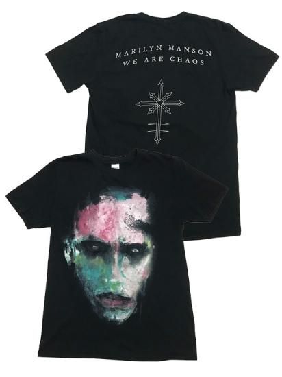 Marilyn Manson We Are Chaos Tシャツ XL Marilyn Manson、最新アルバム WE ARE CHAOS XL（マリリン