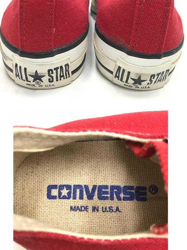 【新品/未使用】converse MADE IN USA ヴィンテージ Converse,MADE IN USA,ALL STAR,OX,CANVAS,WHITE,US9,DEAD STOCK!!