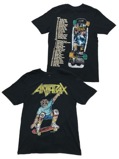 ANTHRAX 美品！ NOTMAN 半袖Tシャツ ブラック アンスラックス Tシャツ ANTHRAX T.N.T. 正規品 ACDC Angus