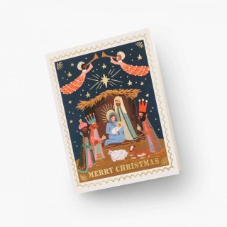 RIFLE PAPER CO./クリスマスストーリー / クリスマスカード/金箔押し【アメリカ製】