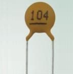 円板型セラミックコンデンサ 耐圧50V・容量2200PF(0.0022μF