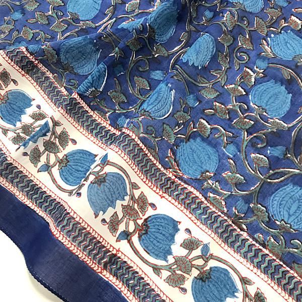 ANOKHI スクエアスカーフ 75cm x 75cm - インドのファッション