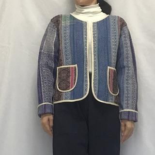 シルクカンタ(刺し子刺繍)リバーシブルストール(中 シルクカンタ(刺し子刺繍)リバーシブルストール(中