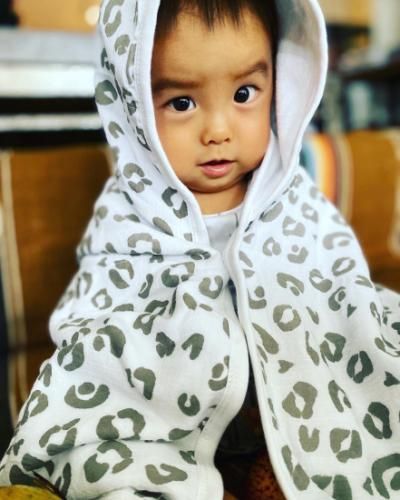 WAB. GAUZE X TOWEL PONCHO