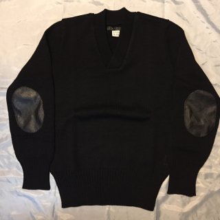 <img class='new_mark_img1' src='https://img.shop-pro.jp/img/new/icons16.gif' style='border:none;display:inline;margin:0px;padding:0px;width:auto;' />Lot.529 V-NECK ELBOW PATCH SWEATER BLACK
