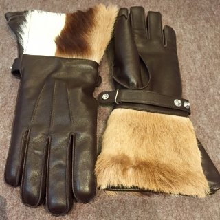 <img class='new_mark_img1' src='https://img.shop-pro.jp/img/new/icons16.gif' style='border:none;display:inline;margin:0px;padding:0px;width:auto;' />Lot.511 SPRINGBOK HAIR GAUNTLET GLOVES BROWN