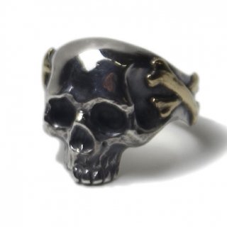 <img class='new_mark_img1' src='https://img.shop-pro.jp/img/new/icons16.gif' style='border:none;display:inline;margin:0px;padding:0px;width:auto;' />ARS-10 RT SKULL Ring SV/Brass