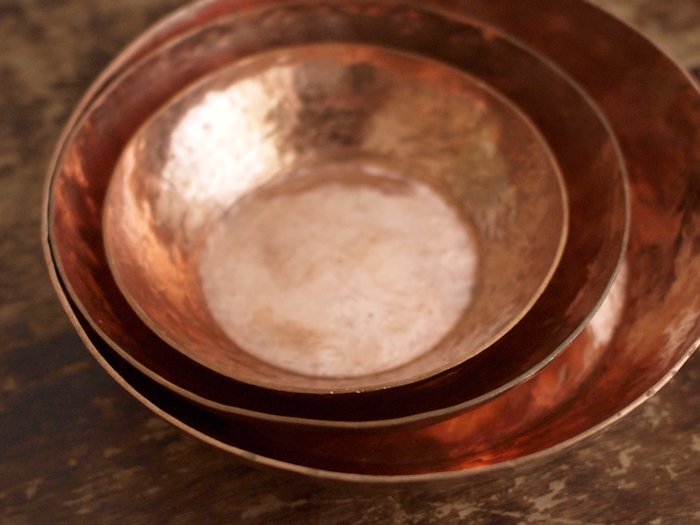数量は多い 小皿 銅 食器 銅装飾 ハンドバスボウル インドの銅装飾 rmladv.com.br