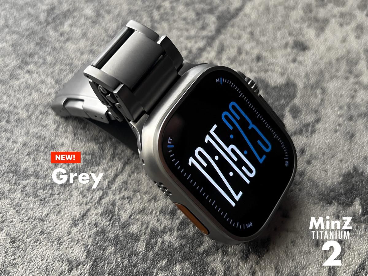 MinZ Titanium Band 2 for Apple Watch グレーチタニウム 49mm/46mm