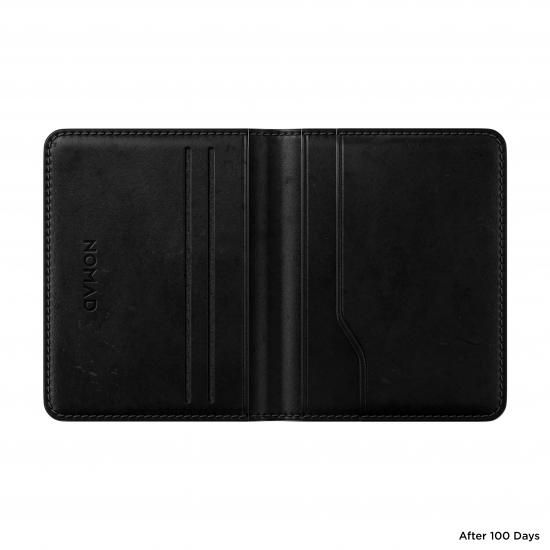 NOMAD Horween Leather Card Wallet Plus ブラック