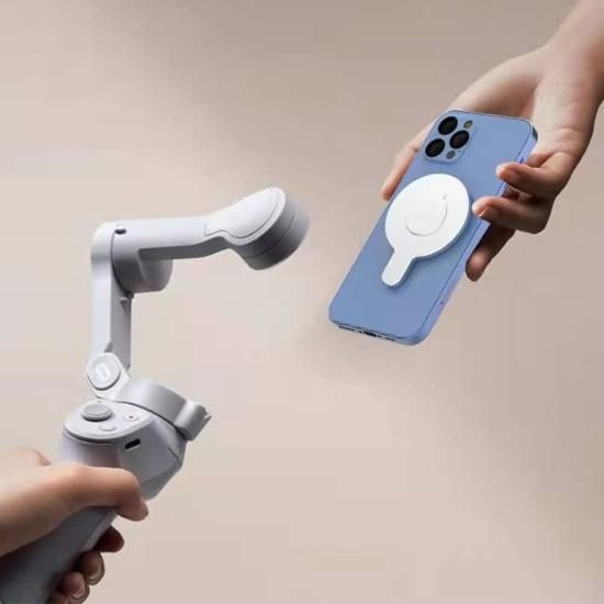 DJI OM6/5/4/4SE 対応 MagSafe対応化 拡張マグネット シルバー DJI OM6/5/4/4SE 対応 MagSafe対応化 拡張マグネット シルバー