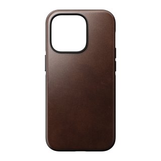 NOMAD Modern Leather Case for iPhone 14 Pro ブラウン
