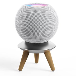 MP2L Wood & Aluminum INSULATOR STAND for HomePod mini シルバー+ナチュラル<img class='new_mark_img2' src='https://img.shop-pro.jp/img/new/icons61.gif' style='border:none;display:inline;margin:0px;padding:0px;width:auto;' />
