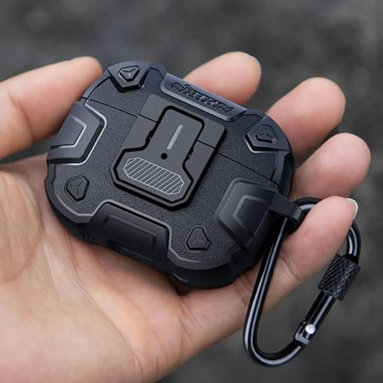 Nillkin 上蓋ロック搭載 AirPods Pro 2完全対応 耐衝撃アーマーケース