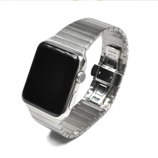 Apple Watch 各機種対応 蛇腹スタイルステンレススチールバンド