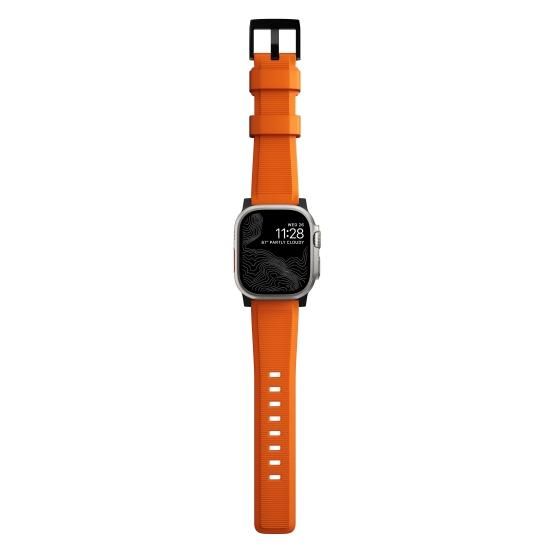 国内代理店正規品】NOMAD Rugged Band ウルトラオレンジ（ブラック金具