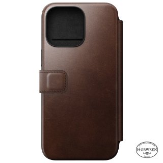 NOMAD Modern Leather Folio for iPhone 15 Pro Max ブラウン<img class='new_mark_img2' src='https://img.shop-pro.jp/img/new/icons5.gif' style='border:none;display:inline;margin:0px;padding:0px;width:auto;' />