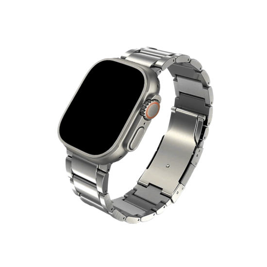 MinZ Titanium Band for Apple Watch シルバー 49mm/45mm/44mm/42mm