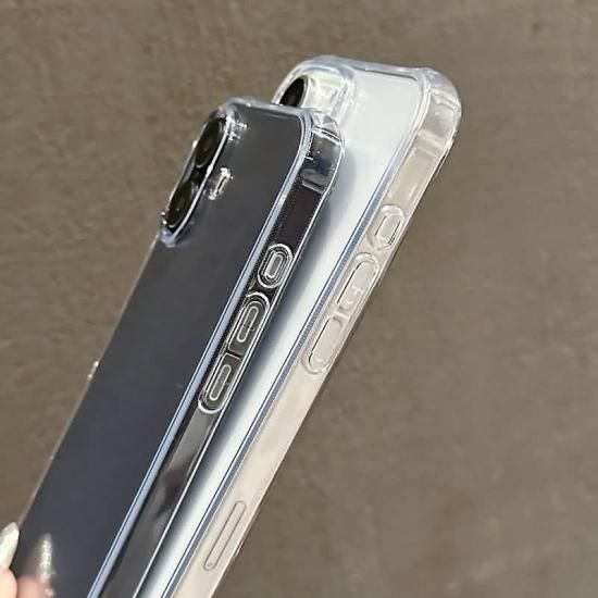 iPhone用クリアケース TPU素材 透明 iPhone16e iPhone16 iPhone16ProMax 背面型 透明 クリアケース