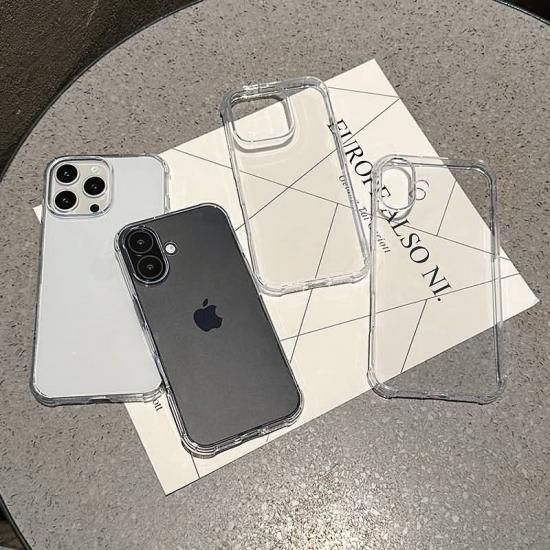 iPhone 16 シリーズ対応】透明ソフトケース クリアカバー TPUケース