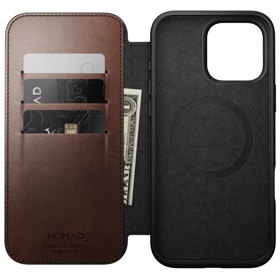 国内代理店正規品】NOMAD Modern Leather Folio for iPhone 16