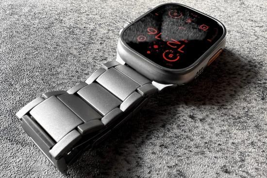 MinZ Titanium Band 2 for Apple Watch ナチュラルチタニウム 49mm/46mm