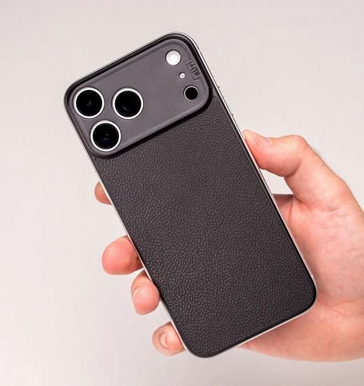 SUTI iPhone16 Pro Max PhoneBackナノレザーブラック PhoneBack by Süti - Thinnest iPhone Case Minimalist for the