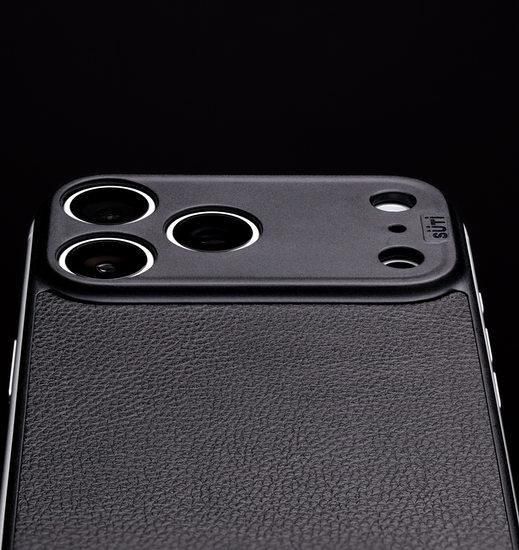 SUTI iPhone16 Pro Max PhoneBackナノレザーブラック PhoneBack by Süti - Thinnest iPhone Case Minimalist for the