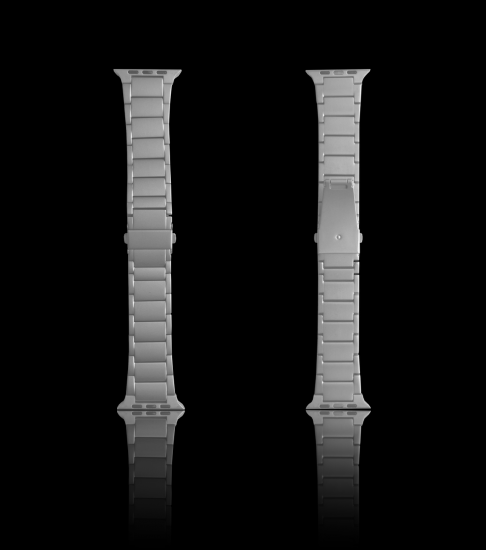 MiNzページ MinZ Titanium Band Pro for Apple Watch ナチュラルチタニウム