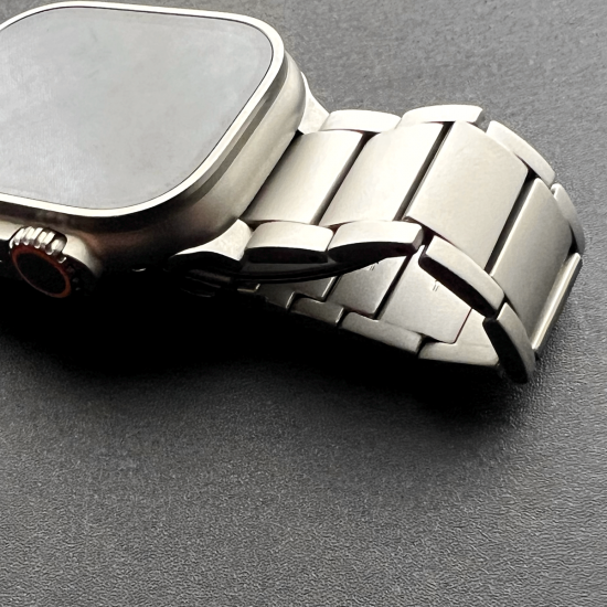MiNzページ MinZ Titanium Band Pro for Apple Watch ナチュラルチタニウム