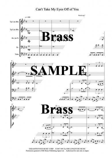 Can't Take My Eyes off of You (君の瞳に恋してる）【金管五