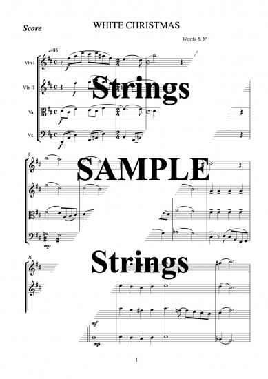 White Christmas Hearts Beat Music アカペラ本舗 弦カル本舗 金管 木管アンサンブル ボサノヴァギター 楽譜販売