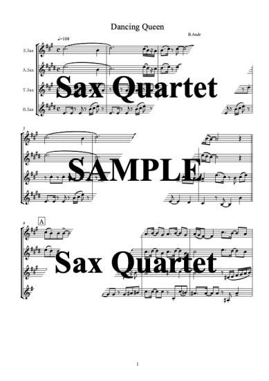 新作人気モデル サックス四重奏楽譜四本 Quartet Spiritus