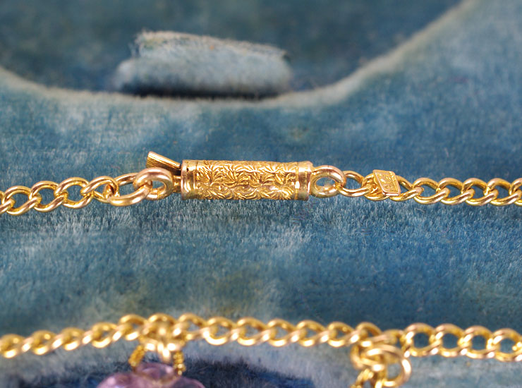 アンティークアメジストネックレス