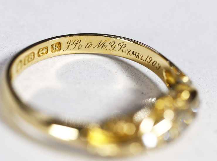 k18ダイヤリング アンティークK18ダイヤモンドリング