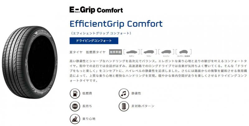 Efficient Grip グッドイヤー タイヤ E-Grip Comfort 235/50R18 101W XL ４本セット 