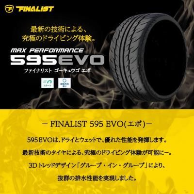 <img class='new_mark_img1' src='https://img.shop-pro.jp/img/new/icons29.gif' style='border:none;display:inline;margin:0px;padding:0px;width:auto;' />FINALIST 595 EVO 205/55R16.Z 94W XL ٤ƥߥߣܥå