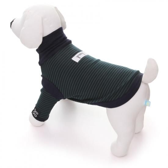 犬服 S わんこの普段着グレーインディゴ染め抜きドット