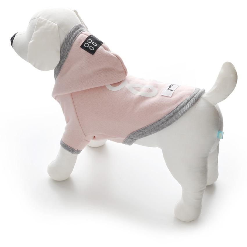 犬服 GG グレーパーカー ggパーカー〈ピーチ〉 - 犬の服・ドッグウェアと首輪の専門店｜gradog