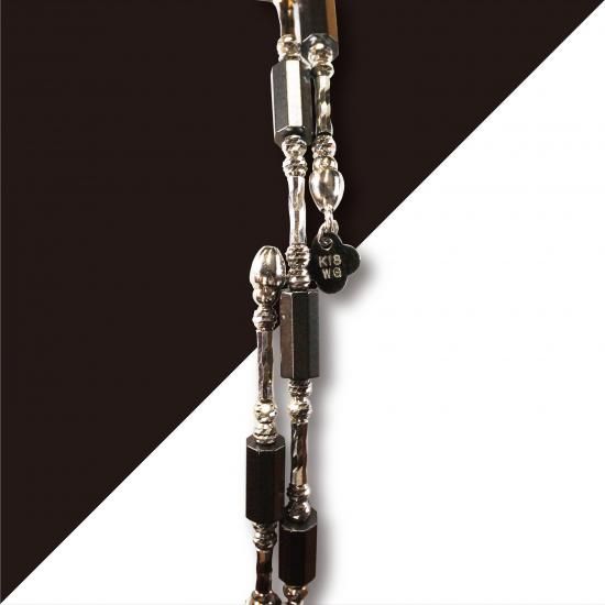K18WGブラックブレスA | ゼウス光石を使用した耐久性の高いアクセサリー - 大幸インターナショナル 公式オンラインショップ