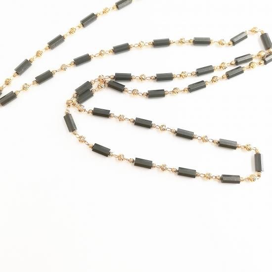 バ*ム様 Createur K18 ゴールド/ブラック 18金 ダガー ブラック ダイヤモンド & オニキス ペンダント